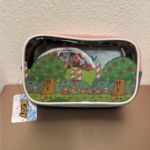 Nintendo Kirby Makeup Bag with Green and Pink Design
